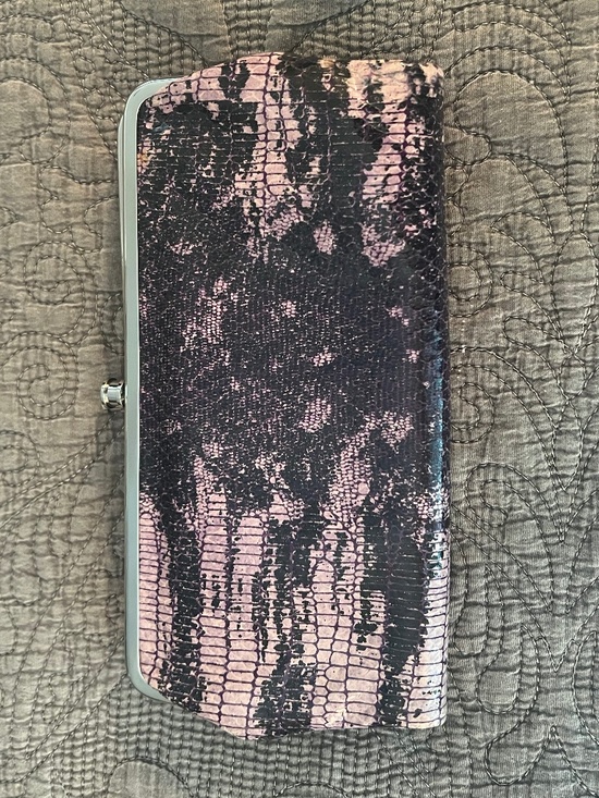HOBO Handbags - Hobo Leather “Snake Skin” Clutch-Wallet with Double Sides that Fold Out